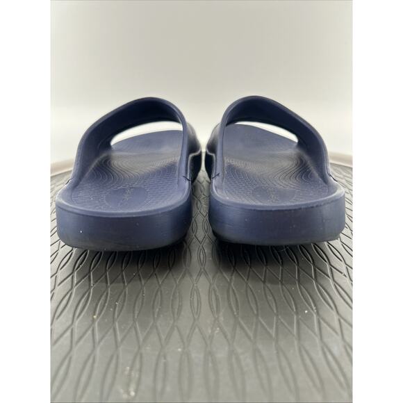 OOFOS Ooahh Sport Sandal Mens Sz 11/W13 Recovery Comfort Slip-On Slide Navy Blue - Picture 9 of 9